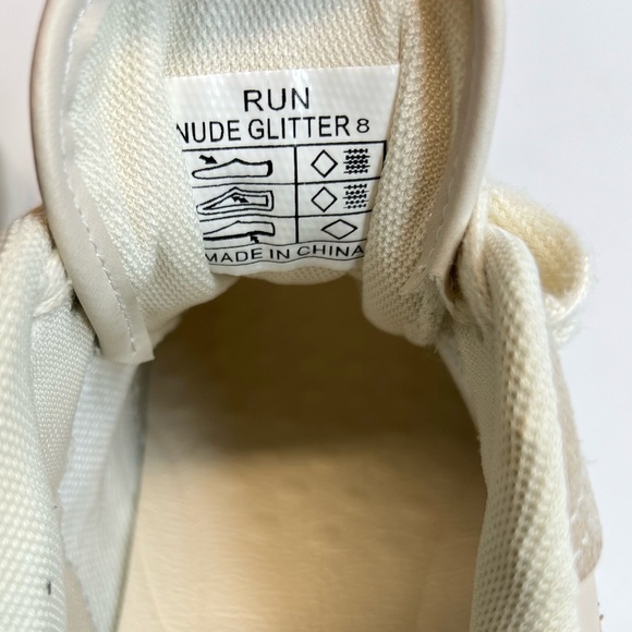 Vintage Havana Run Sneaker Nude/Glitter Women’s Size 8M - Picture 14 of 16